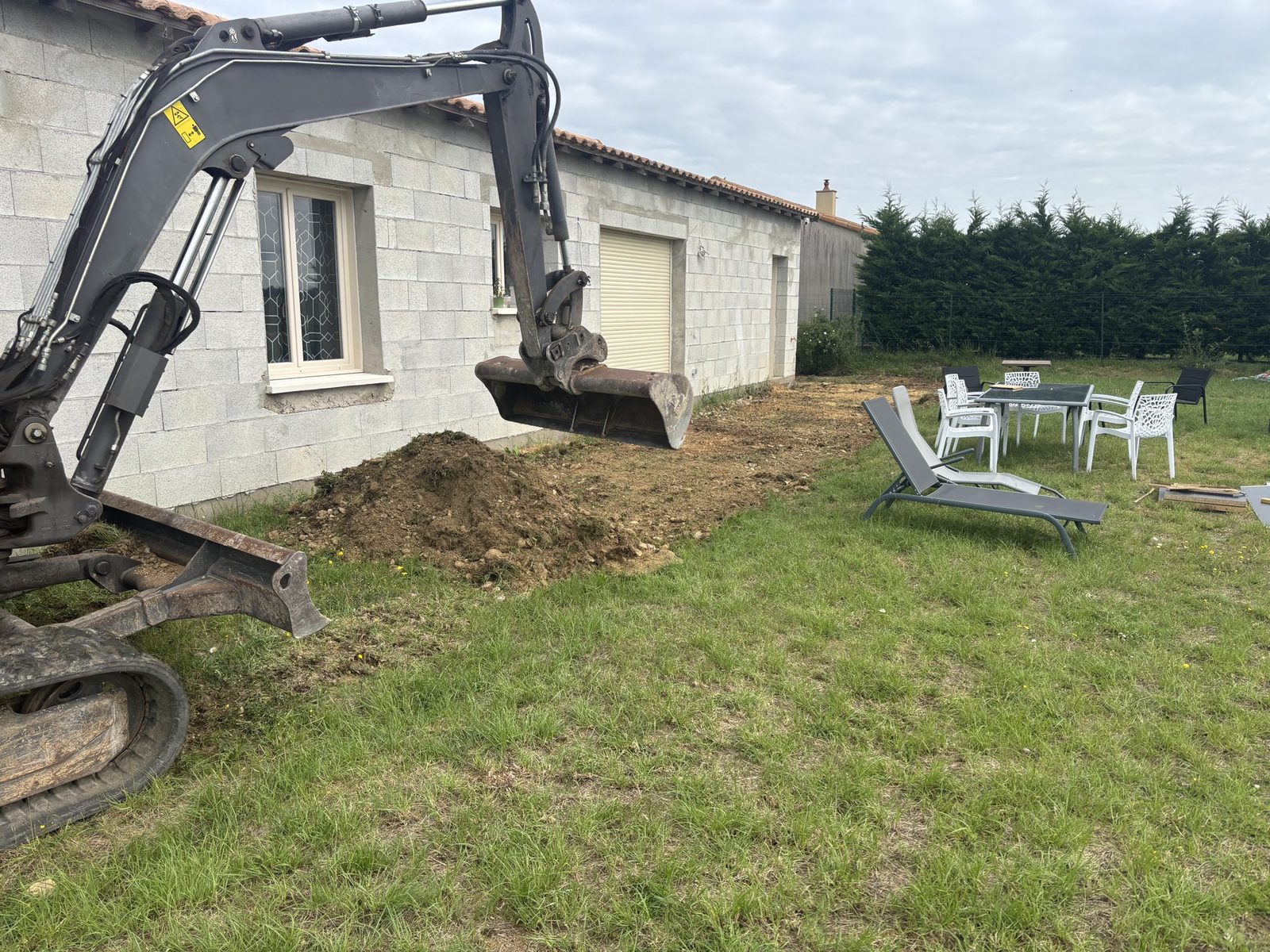 Chantier de terrassement Bilhaud & Fils à Civray